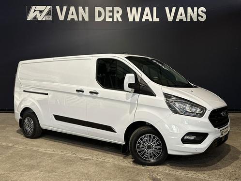 Ford Transit Custom 2.0 TDCI 131pk L2H1 Euro6 Airco | LED |, Auto's, Bestelauto's, Dealer onderhouden, Lease, Zwart, Handgeschakeld