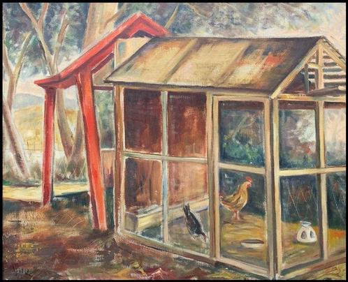 European School (XX) - Bird house, Antiek en Kunst, Kunst | Schilderijen | Klassiek