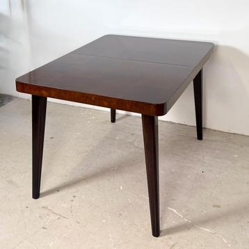 Uitschuifbare eettafel Halabala, dambord patroon blad beschikbaar voor biedingen