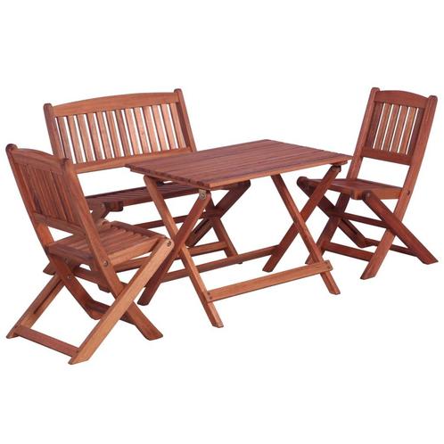 vidaXL 4-delige Tuinset voor kinderen massief eucalyptushout, Tuin en Terras, Tuinsets en Loungesets, Tuinset, Nieuw, Hout, Verzenden