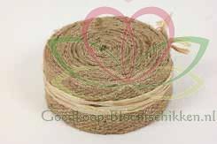 Juteband dicht Naturel 2 meter (kleinverpakking) Juteband, Huis en Inrichting, Woonaccessoires | Kunstplanten en Kunstbloemen