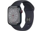 Apple Watch Series 8, 41mm, GPS + Cellular, aluminium,, Verzenden, Zo goed als nieuw