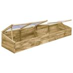 Kas 200x50x35 cm FSC gempregneerd grenenhout (Broeikassen), Tuin en Terras, Kweekspullen, Nieuw, Verzenden