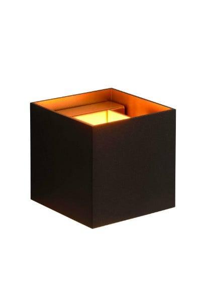Lucide XIO - Wandlamp zwart goud blok LED dimbaar, Huis en Inrichting, Lampen | Wandlampen, Nieuw, Verzenden