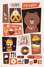 Poster Line Friends Lets Do Brunch 61x91,5cm, Verzenden, Nieuw, A1 t/m A3