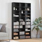 vidaXL CD-kast 101x23x177,5 cm bewerkt hout zwart, Verzenden, Nieuw