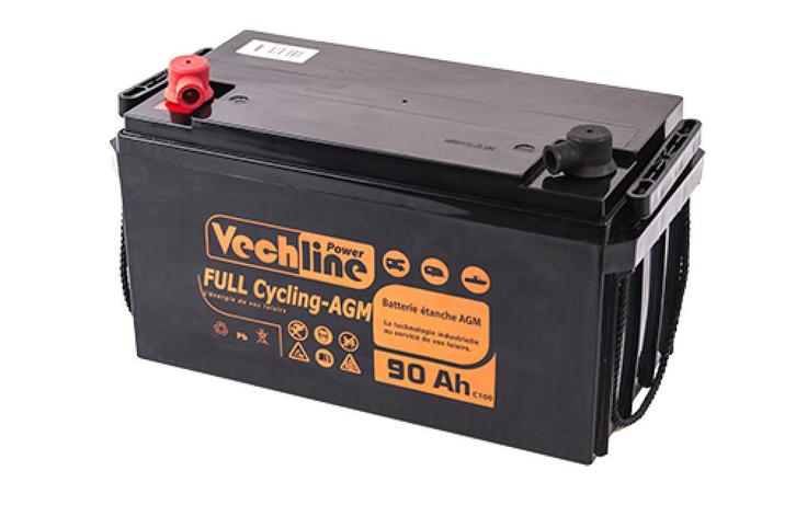 Vechline Accu AGM 90Ah, Caravans en Kamperen, Camper-accessoires, Ophalen of Verzenden