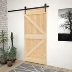 vidaXL Deur 100x210 cm massief grenenhout, Verzenden, Nieuw