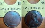 Italië. Bronze medal 1865 Anna de Lusignan, Postzegels en Munten