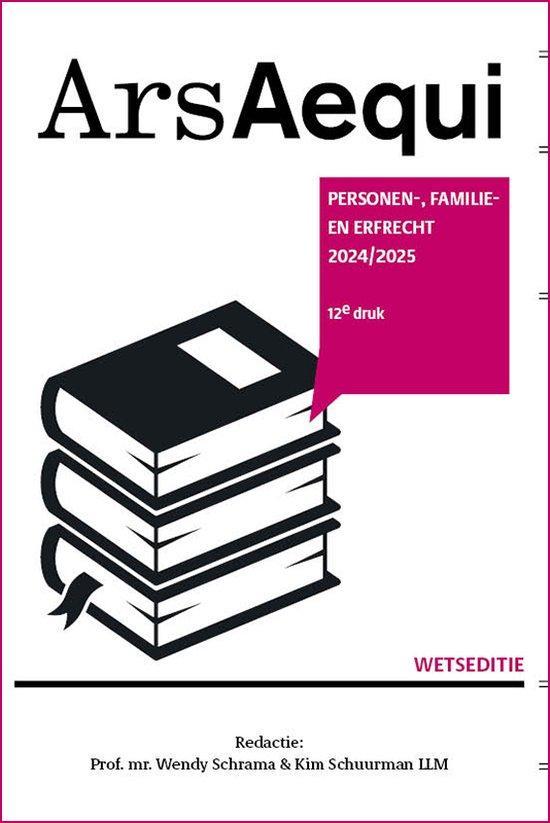 9789493333260 Ars Aequi Wetseditie - Personen-, familie- ..., Boeken, Schoolboeken, Zo goed als nieuw, Verzenden