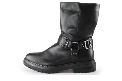 Poelman Biker boots in maat 44 Zwart | 10% extra korting, Kleding | Dames, Schoenen, Zwart, Zo goed als nieuw, Overige typen, Verzenden