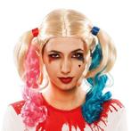 Harley Quinn pruik, Verzenden, Nieuw, Feestartikel