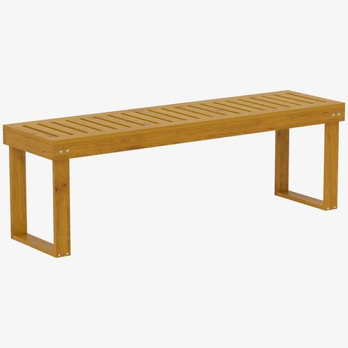 TRUUSK 2-zits Tuinbank, Weerbestendige Houten Bank, 300kg Dr, Tuin en Terras, Tuinbanken, Nieuw, Verzenden