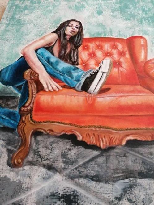 Laura Segatori - ARMCHAIR N°1, Antiek en Kunst, Kunst | Schilderijen | Modern