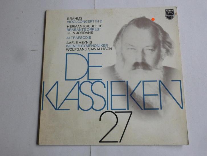 Brahms - vioolconcert / Herman Krebbers, Aafje Heynis (LP), Cd's en Dvd's, Vinyl | Klassiek, Zo goed als nieuw, Verzenden