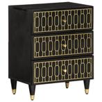 Mangohouten Nachtkastje | Retourdeal | 35% Korting, Huis en Inrichting, Nieuw, 45 tot 65 cm, Hout, 55 tot 70 cm