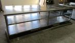 RVS Werktafel, Tafel met Bain marie, 325cm, La Fosse