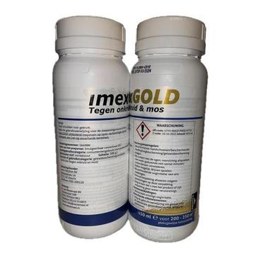 IMEX GOLD tegen onkruid en mos, 450ml kortingsactie!!!