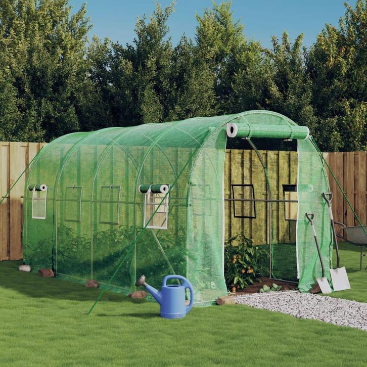 vidaXL Tuinkas met stalen frame 8 m² 4x2x2 m, Tuin en Terras, Kassen, Nieuw, Verzenden