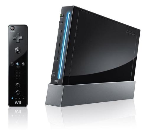 Nintendo Wii Zwart-Standaard (Wii) Gebruikt, Spelcomputers en Games, Spelcomputers | Nintendo Wii, Zo goed als nieuw, Ophalen of Verzenden