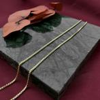 Gouden Venetiaanse schakel ketting | 69,5 cm, Sieraden, Tassen en Uiterlijk, Kettingen, Ophalen of Verzenden, Gebruikt, Overige kleuren