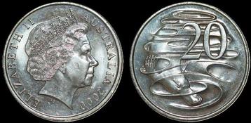 AUSTRALIA KM.403 - 20 Cents 2000 UNC beschikbaar voor biedingen