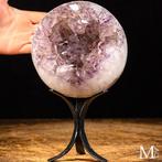 Topkwaliteit amethistbol - First Choice Mineral - Hoogte:, Verzamelen, Mineralen en Fossielen