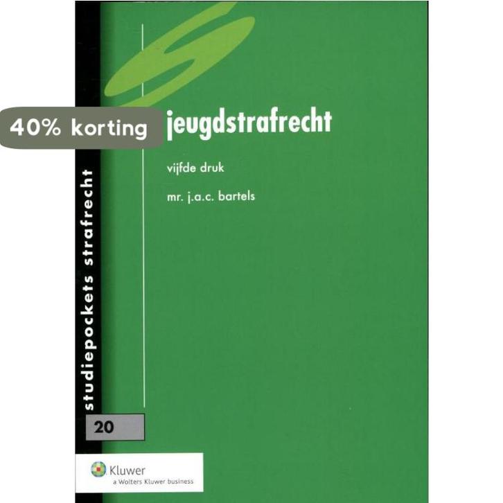 Jeugdstrafrecht / Studiepockets strafrecht / 20, Boeken, Wetenschap, Gelezen, Verzenden