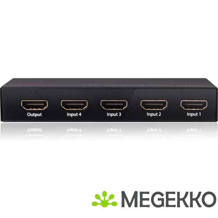 CLUB3D HDMI 2.0 UHD SwitchBox 4 Ports, Computers en Software, Netwerk switches, Nieuw, Verzenden
