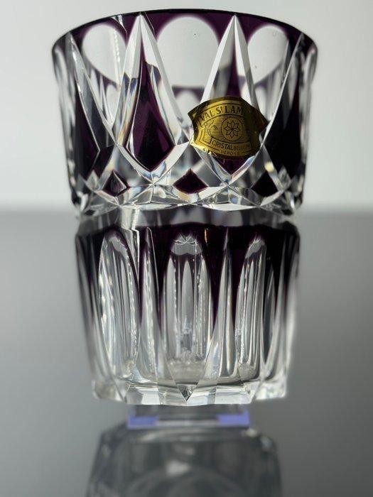 Val Saint Lambert - Vaas - Kristal - Vaas violet VSL, Antiek en Kunst, Antiek | Glas en Kristal
