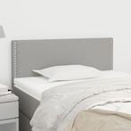 Hoofdbord Stof Lichtgrijs - Retourdeal - Comfortabel!, Verstelbaar, 90 cm, Nieuw, Ophalen of Verzenden
