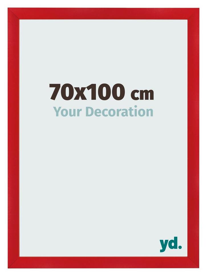 Fotolijst 70x100 cm - Rood - MDF - Pisa, Huis en Inrichting, Woonaccessoires | Lijsten, Nieuw, Verzenden