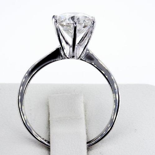 Zonder Minimumprijs - Verlovingsring - 14 karaat Witgoud -, Sieraden, Tassen en Uiterlijk, Antieke sieraden