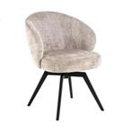 *WOONWINKEL* Luxe Eetkamerstoel Draaibaar Beige, Huis en Inrichting, Stoelen, Verzenden, Nieuw, Stof