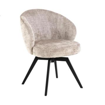 *WOONWINKEL* Luxe Eetkamerstoel Draaibaar Beige beschikbaar voor biedingen
