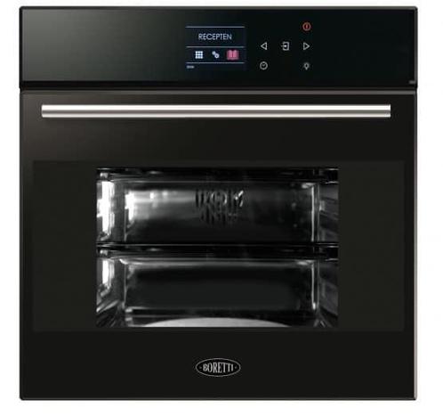 Boretti BPON60ZWGL oven 58 l Zwart1199, Witgoed en Apparatuur, Ovens, Nieuw, Ophalen of Verzenden