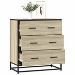 vidaXL Dressoir 68x35x76 cm bewerkt hout en metaal sonoma, Huis en Inrichting, Kasten | Dressoirs, Verzenden, Nieuw, Overige houtsoorten