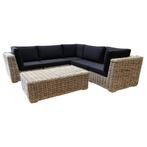 Nissah modulair hoek loungeset 6-delig naturel rotan, Tuin en Terras, Tuinsets en Loungesets, Ophalen of Verzenden, Nieuw