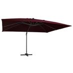 vidaXL Zweefparasol met LED-verlichting 400x300 cm, Tuin en Terras, Parasols, Verzenden, Nieuw, Meer dan 4 meter, Zweefparasol