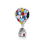 Luchtballon Huisje Bedel Kleurrijk Hangende Charm, Nieuw, Overige merken, Verzenden