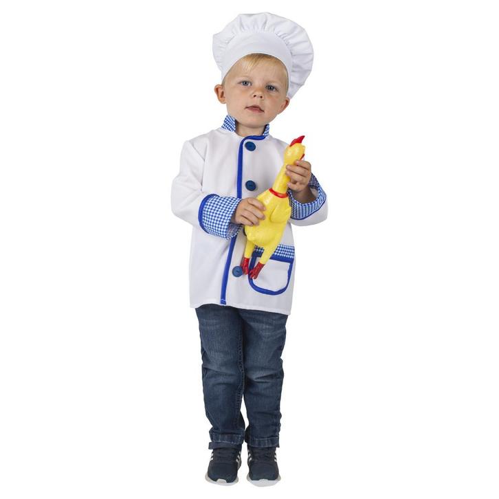 Kok Kostuum Jongen Wit/Blauw, Kleding | Heren, Carnavalskleding en Feestkleding, Nieuw, Ophalen of Verzenden