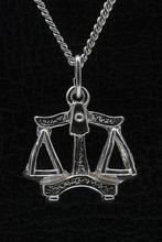 Zilveren Sterrenbeeld Weegschaal ketting hanger - groot, Verzenden, Nieuw