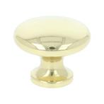 Knop zamak 25mm geel messing, Ophalen of Verzenden, Nieuw