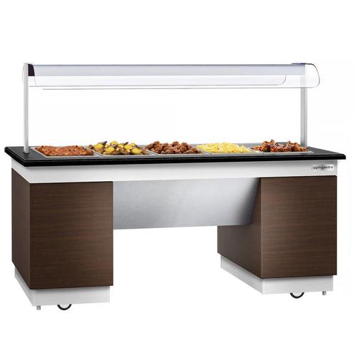 GGM Gastro | Buffet toonbank DUBLIN - 2000mm - met Bain |, Zakelijke goederen, Horeca | Meubilair en Inrichting, Nieuw in verpakking