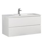 Badkamermeubel Set Angela 100cm Wit Badmeubel, Verzenden, Nieuw, Wastafelkast