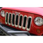 Rugged Ridge Grille Inserts Chrome 07-18 Jeep Wrangler -, Auto-onderdelen, Ophalen of Verzenden, Nieuw
