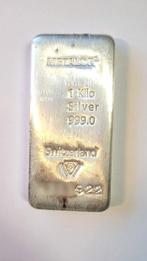 1 kilogram - Zilver .999 - Verzegeld en met certificaat, Postzegels en Munten, Edelmetalen en Baren