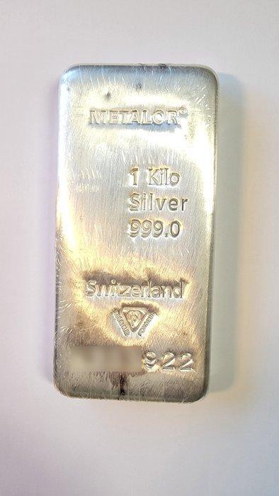1 kilogram - Zilver .999 - Verzegeld en met certificaat, Postzegels en Munten, Edelmetalen en Baren