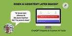 Eigen AI Chatbot of Tool laten maken? (ChatGPT Expert), Ook voor bedrijven, Webdesign en Website bouw