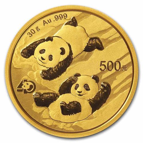 Gouden China Panda 30 gram 2022, Postzegels en Munten, Munten | Azië, Oost-Azië, Losse munt, Goud, Verzenden